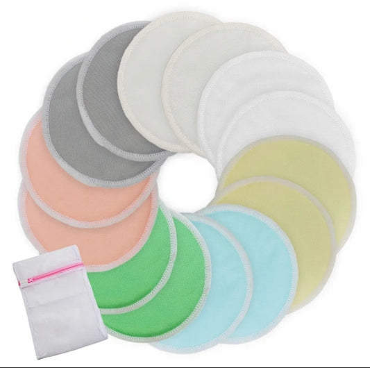 Biologische bamboe borstvoeding pads 10st.
