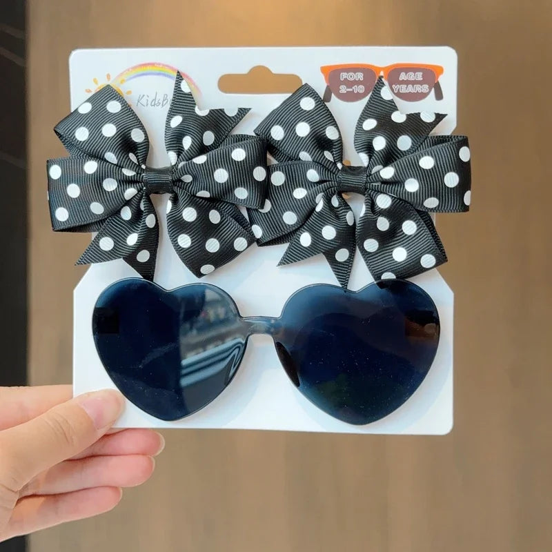 Zonnebril & Haarstrik Set – Schattig en Trendy