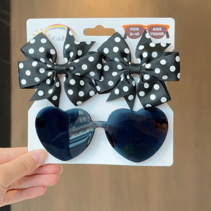 Zonnebril & Haarstrik Set – Schattig en Trendy