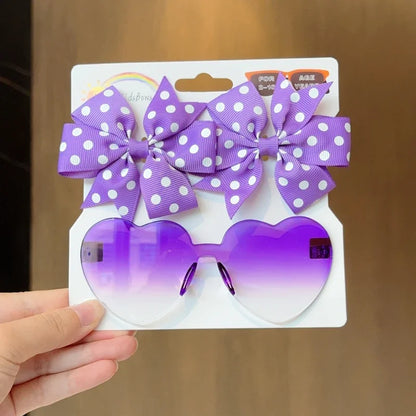 Zonnebril & Haarstrik Set – Schattig en Trendy