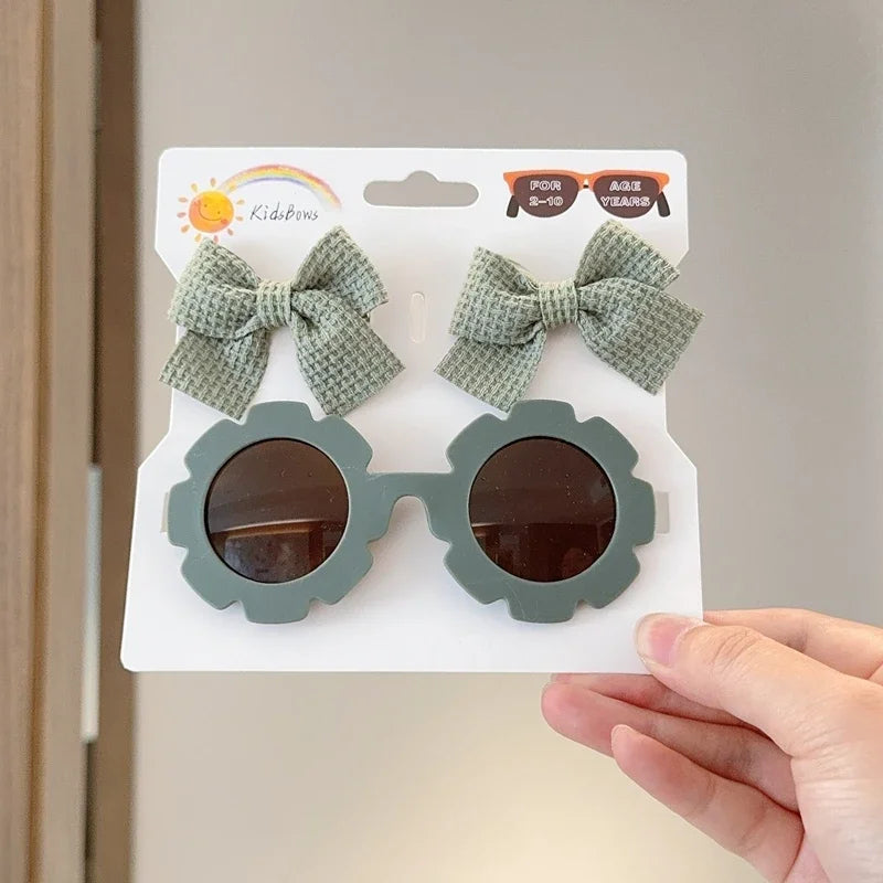 Zonnebril & Haarstrik Set – Schattig en Trendy