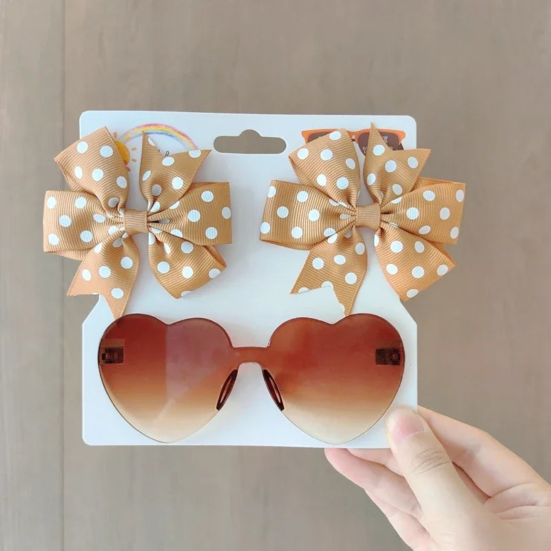 Zonnebril & Haarstrik Set – Schattig en Trendy