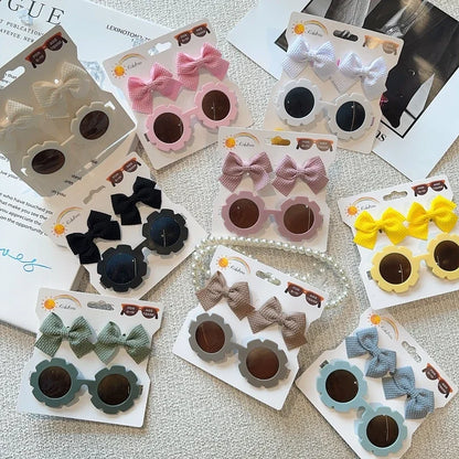 Zonnebril & Haarstrik Set – Schattig en Trendy