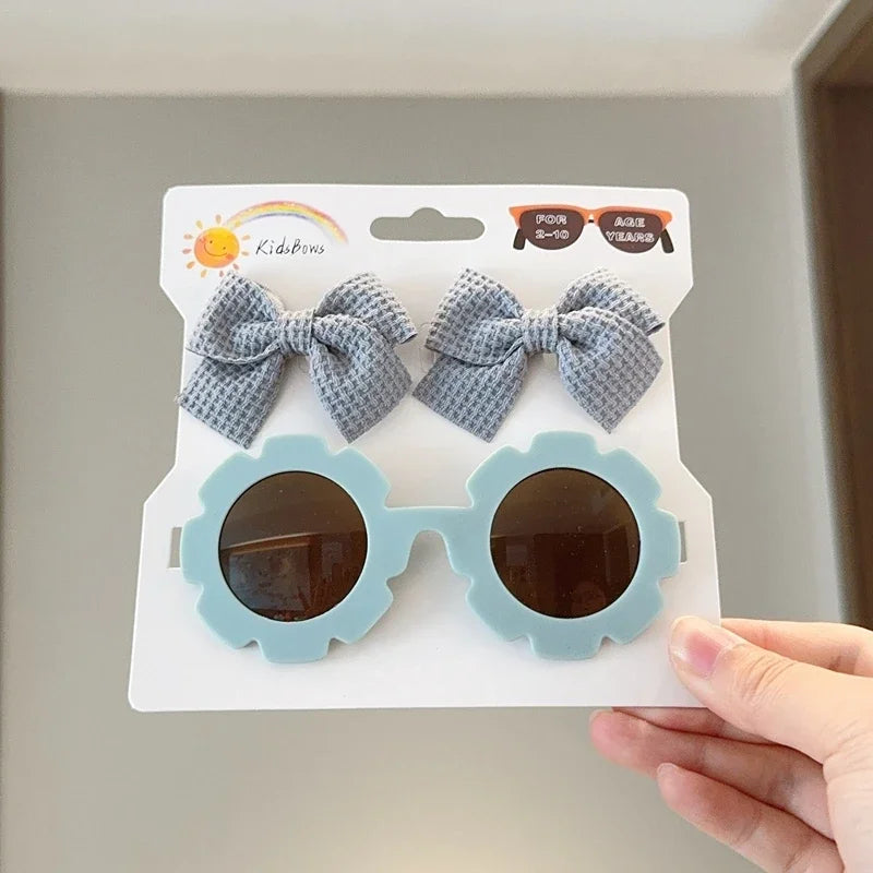 Zonnebril & Haarstrik Set – Schattig en Trendy