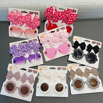 Zonnebril & Haarstrik Set – Schattig en Trendy