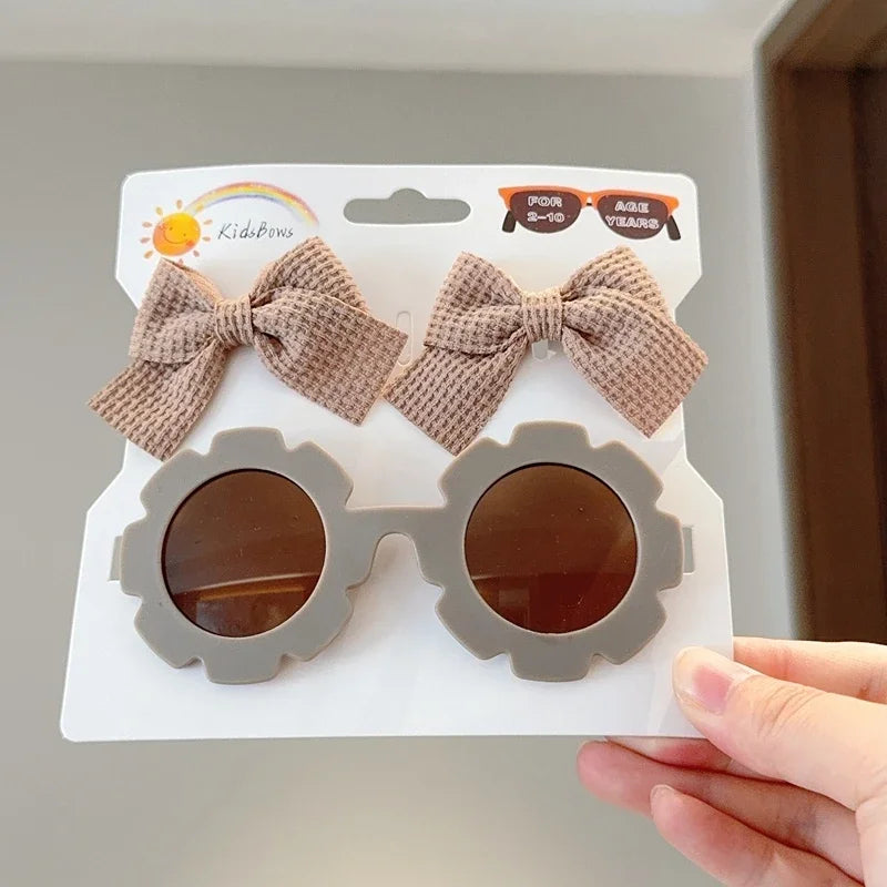 Zonnebril & Haarstrik Set – Schattig en Trendy