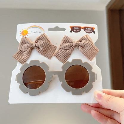 Zonnebril & Haarstrik Set – Schattig en Trendy