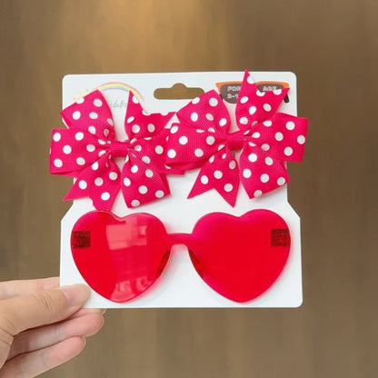 Zonnebril & Haarstrik Set – Schattig en Trendy