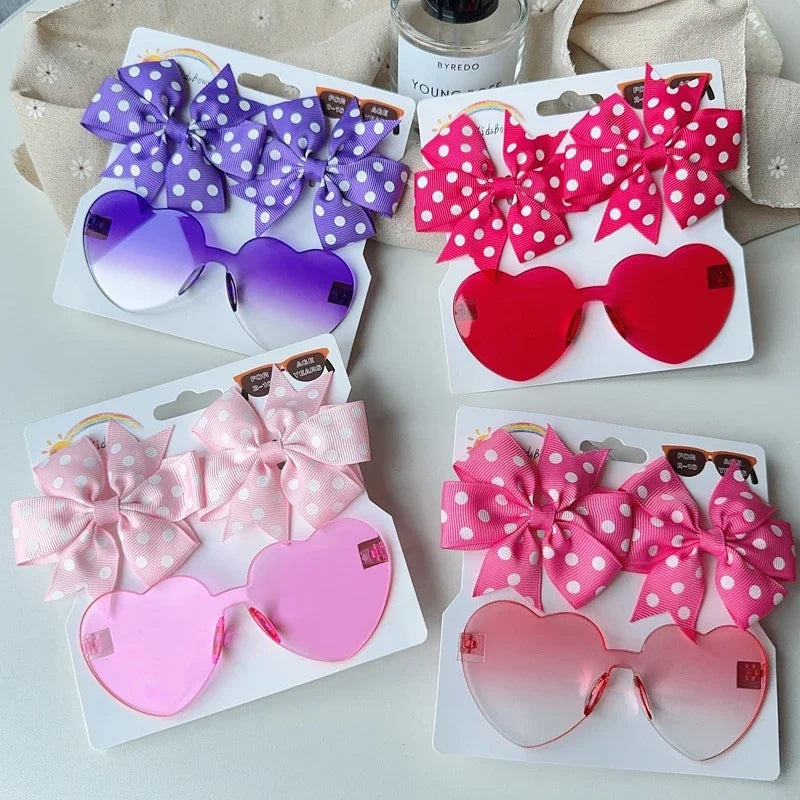 Zonnebril & Haarstrik Set – Schattig en Trendy